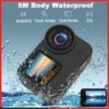 4K60FPS 20MP Action Camera 5M Body Waterproof EIS 170D DVR Sports Video Recording Dual Display 2" Touch Screen 1080P Webcam