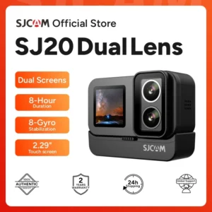 SJCAM SJ20 Dual Lens Dual cameras 4K Action Camera Waterproof 5G WiFi Touch Screen action cam camera sport helmet New In 2024