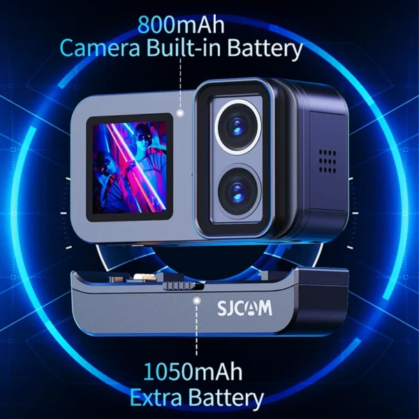 SJCAM SJ20 Dual Lens Dual cameras 4K Action Camera Waterproof 5G WiFi Touch Screen action cam camera sport helmet New In 2024 - Image 3
