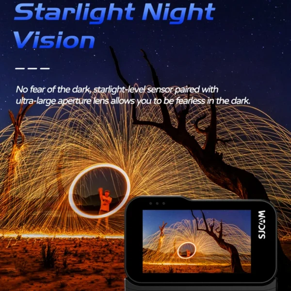 SJCAM SJ20 Dual Lens Dual cameras 4K Action Camera Waterproof 5G WiFi Touch Screen action cam camera sport helmet New In 2024 - Image 6