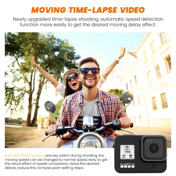 GoPro hero 8 Black stable 4K video 12MP photo portable 1080p live broadcast Motorcycle and Skiing Sports go pro Camera - Image 3